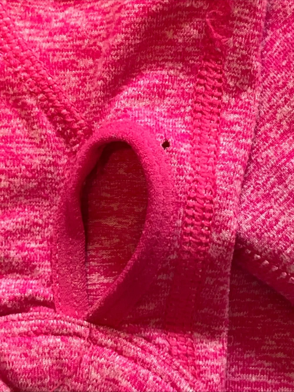 Women’s Nike Long Sleeve 1/4 Zip Pink Stretch Pullover XS Workout Thumb Holes